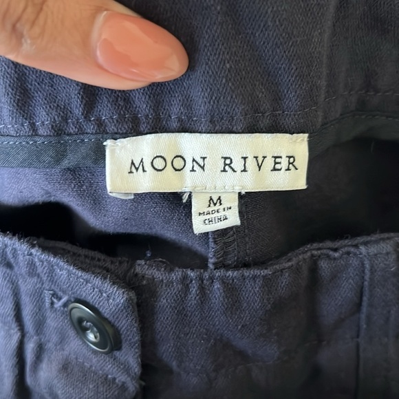 Moon River Navy Cargo Pants - Picture 8 of 11
